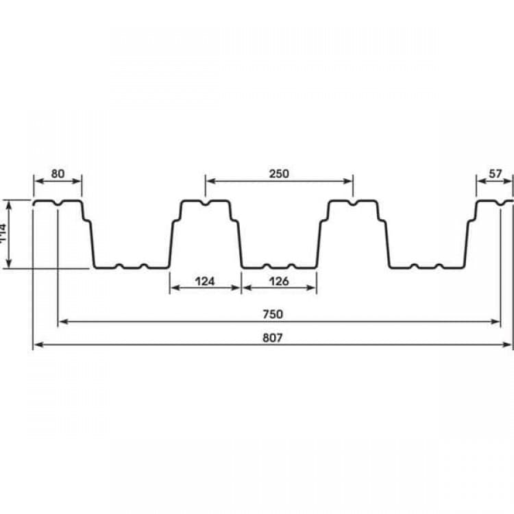 Профнастил 0,7 Н114 RAL 3005 (винно-красный) в Санкт-Петербурге фото 2