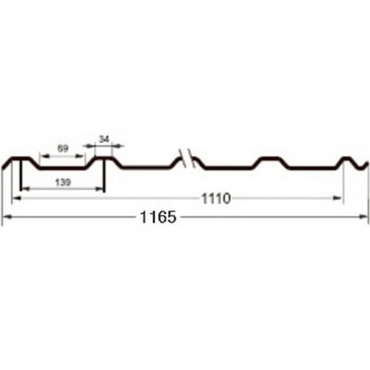 Профнастил 0,5 Grand Line С20 RR 32 Polydexter (тёмно-коричневый) в Санкт-Петербурге фото 2