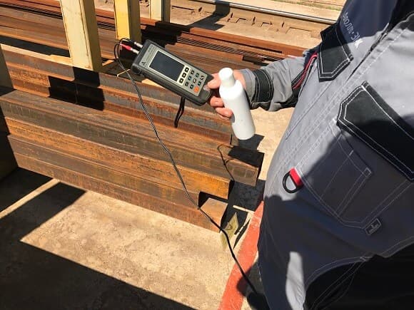 Проверка ультразвуковым толщиномером